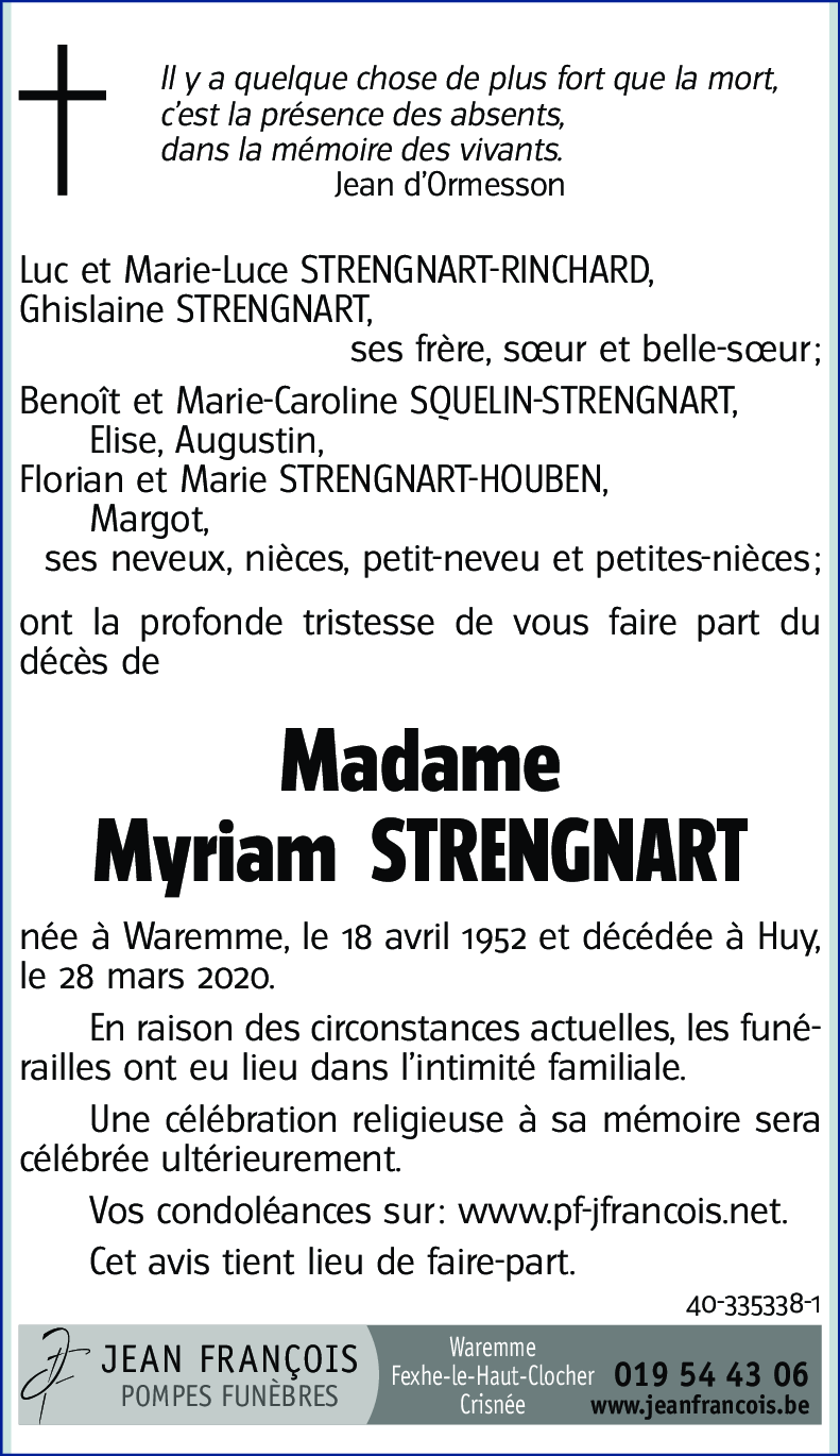 Myriam STRENGNART