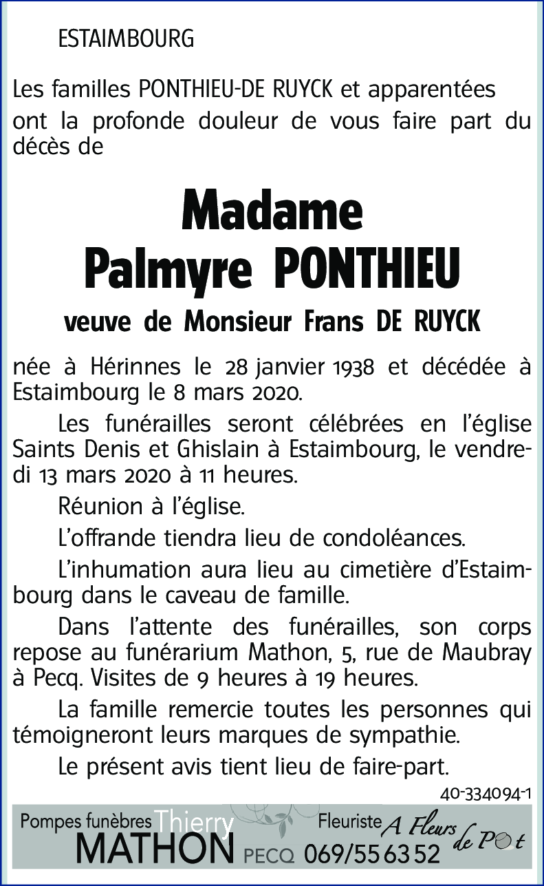 Palmyre PONTHIEU