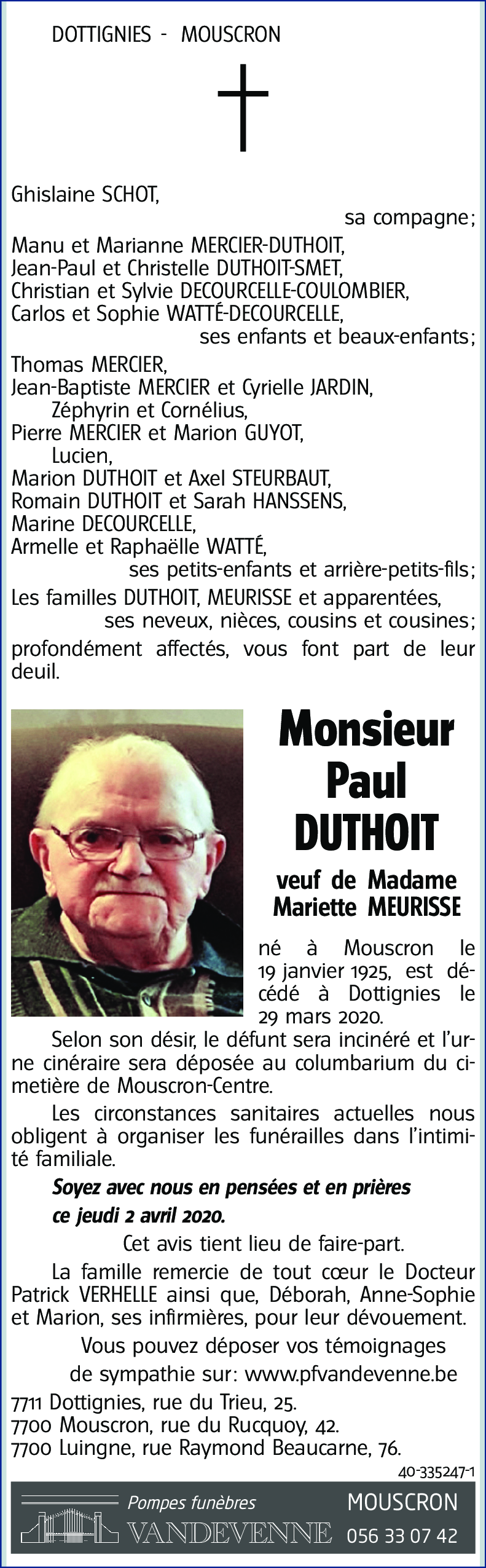 Paul DUTHOIT