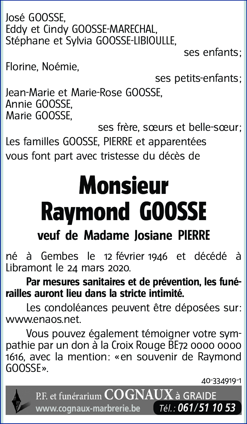 Raymond GOOSSE