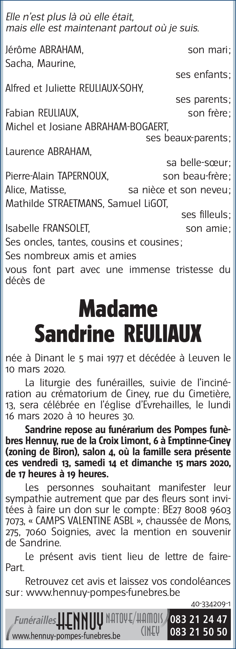 Sandrine REULIAUX