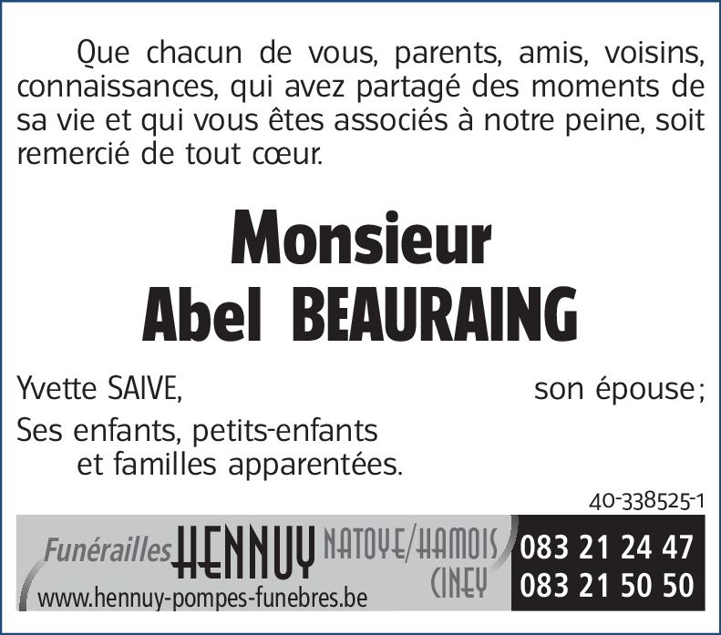 Abel BEAURAING