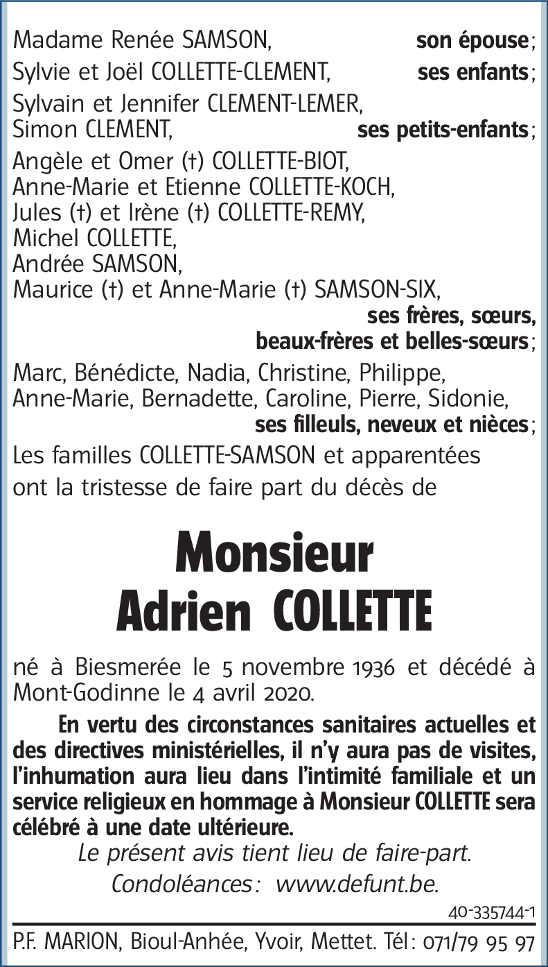 Adrien COLLETTE