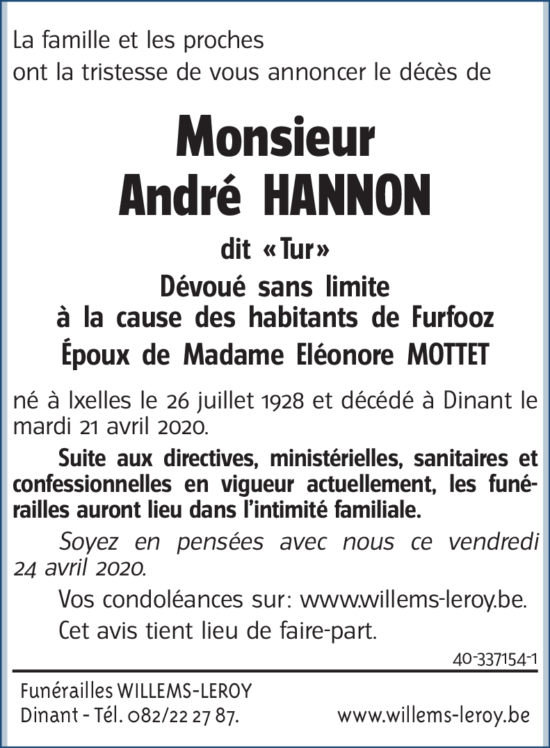 André HANNON