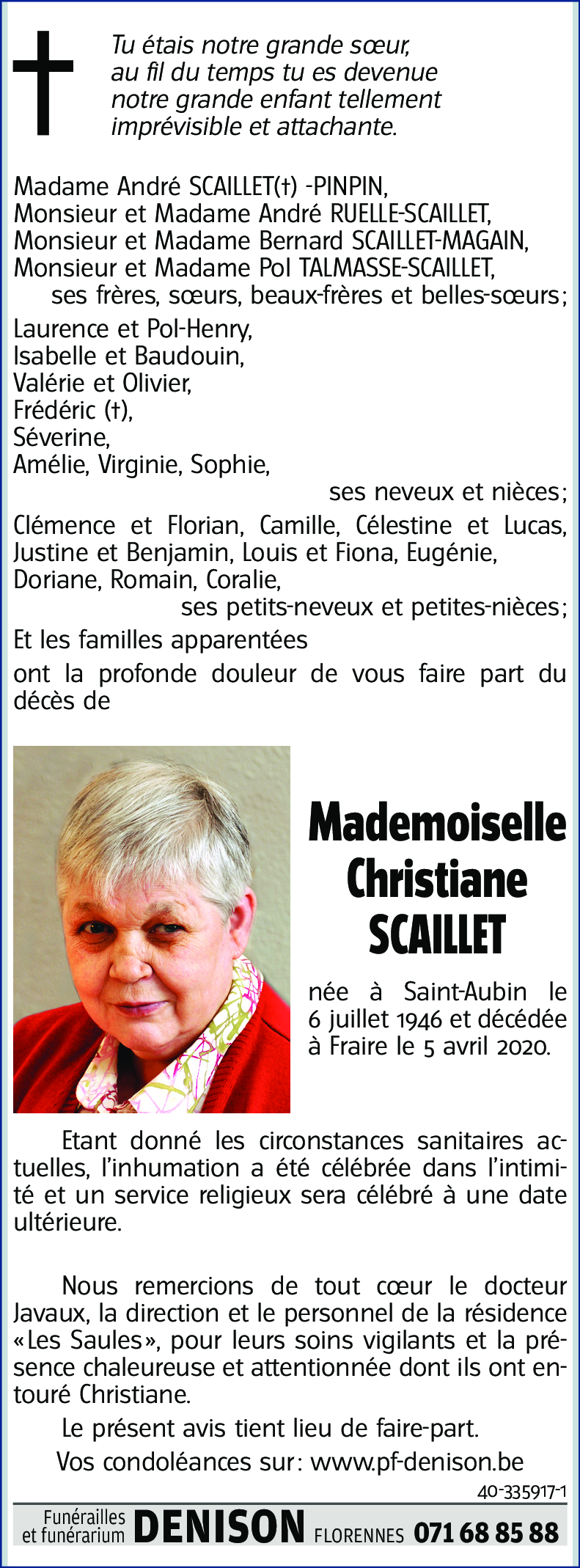 Christiane SCAILLET