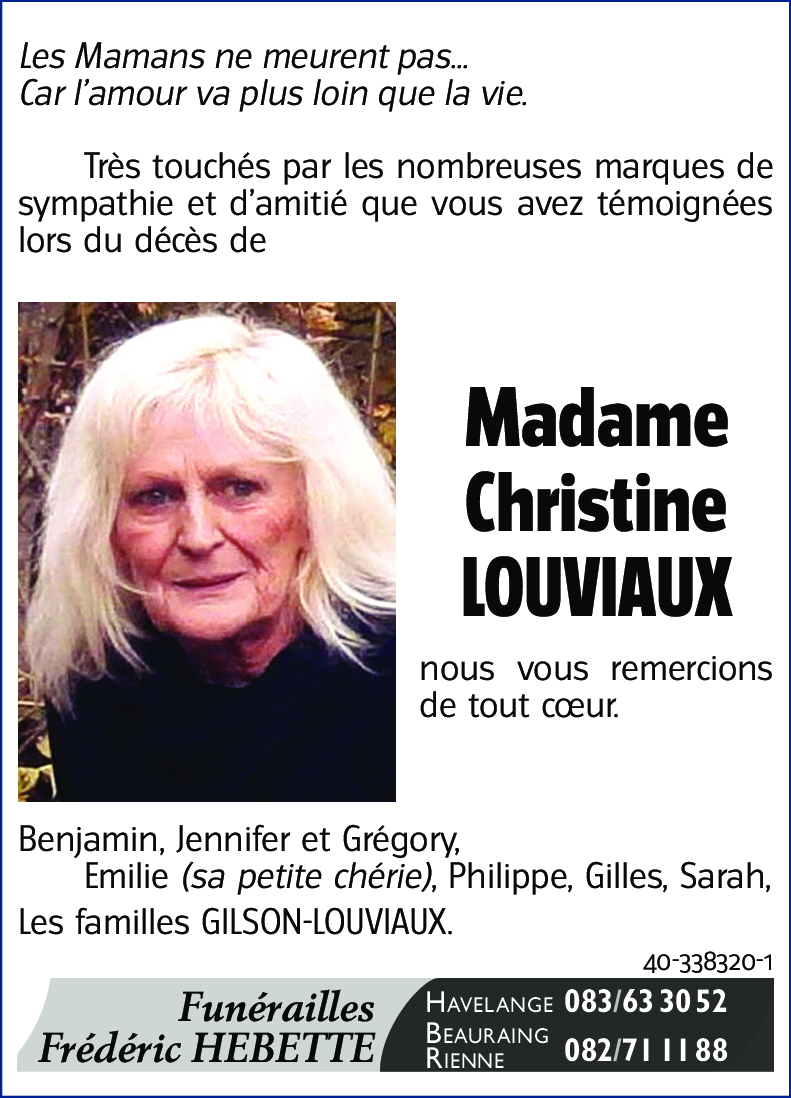 Christine LOUVIAUX