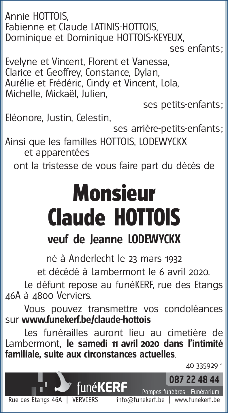 Claude HOTTOIS