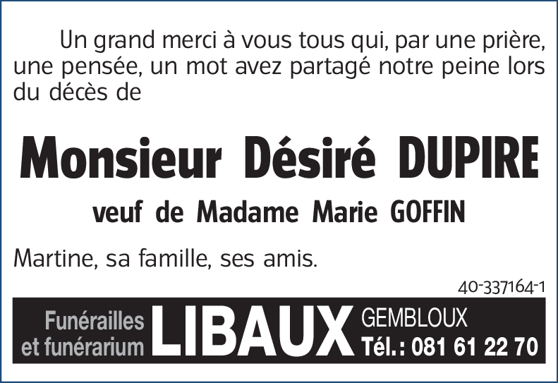 Désiré DUPIRE