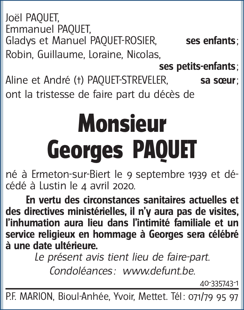 Georges PAQUET