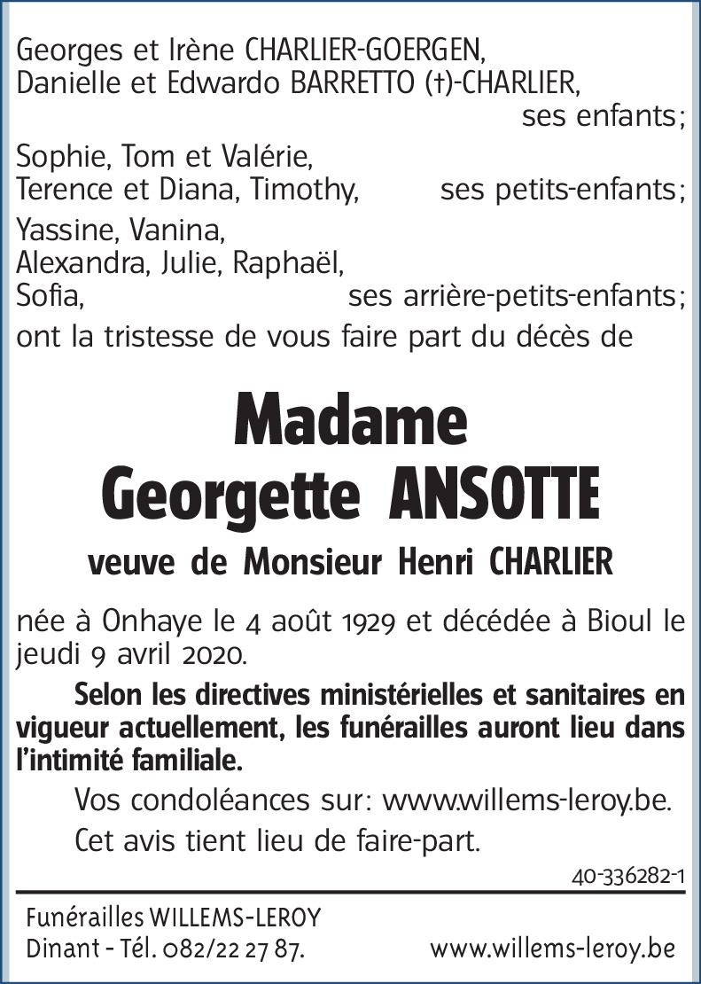 Georgette ANSOTTE