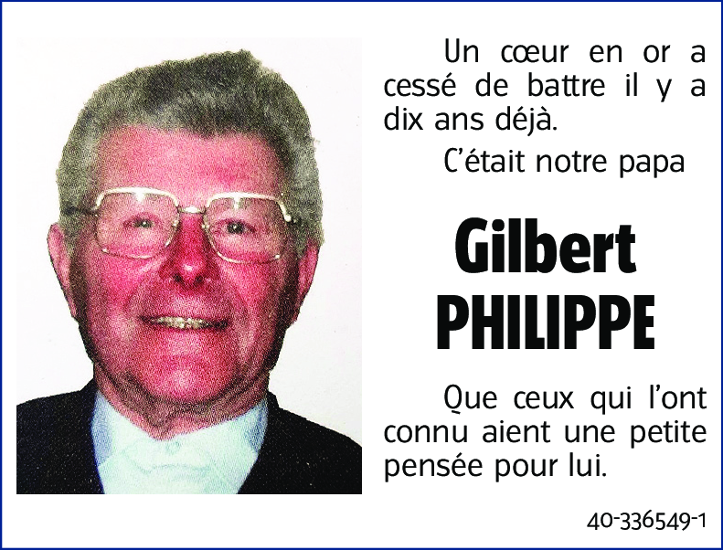 Gilbert PHILIPPE