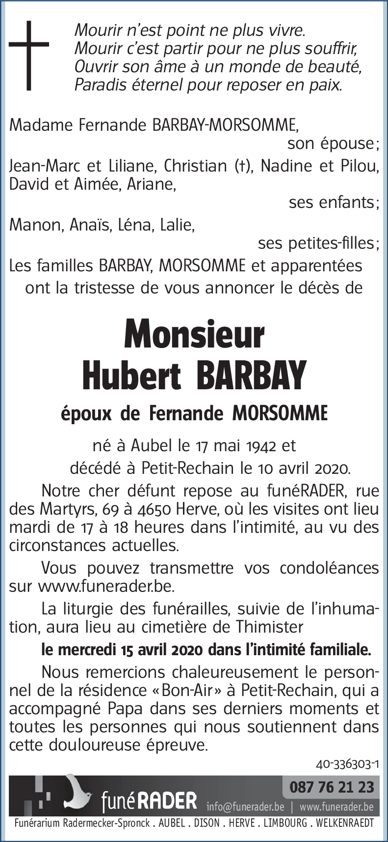 Hubert BARBAY