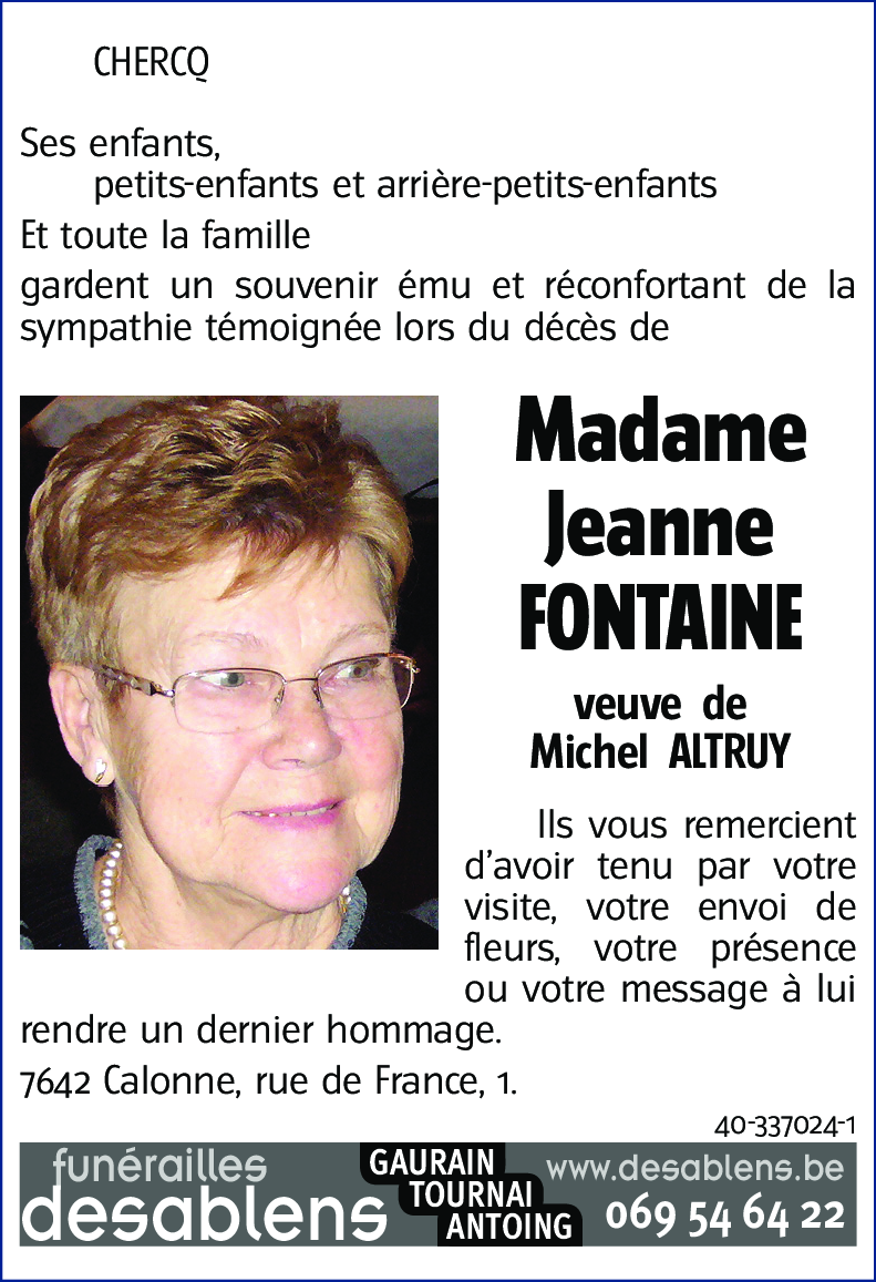 Jeanne FONTAINE