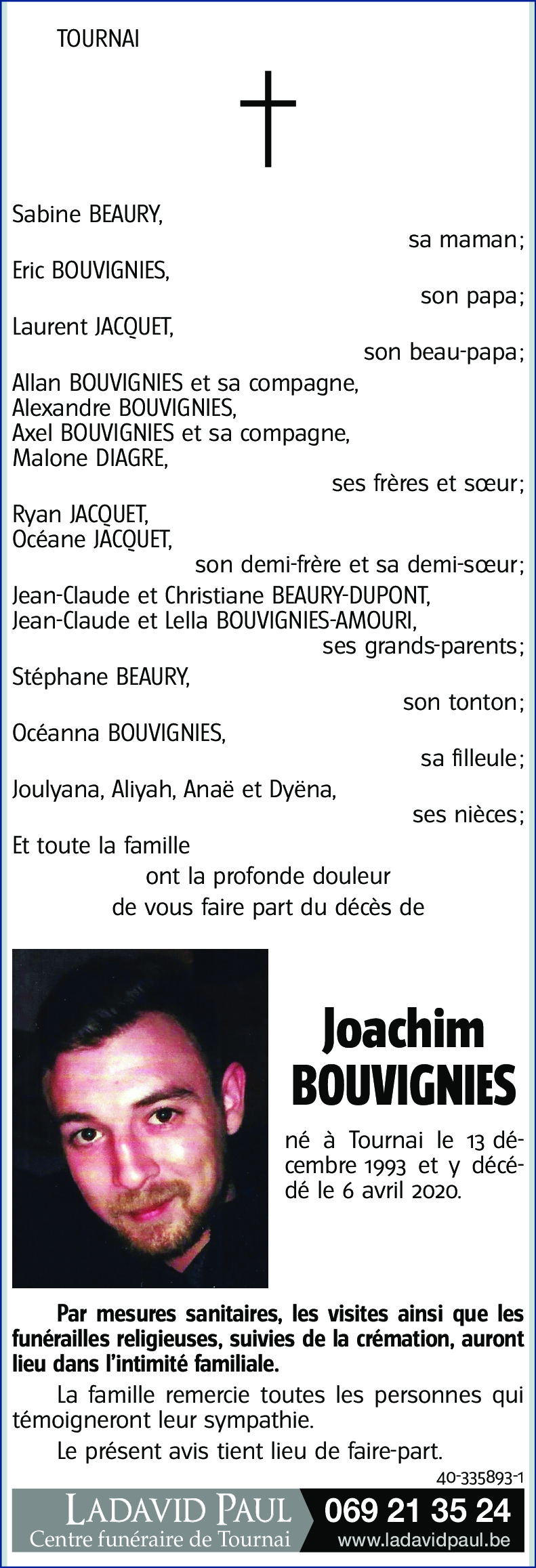 Joachim BOUVIGNIES