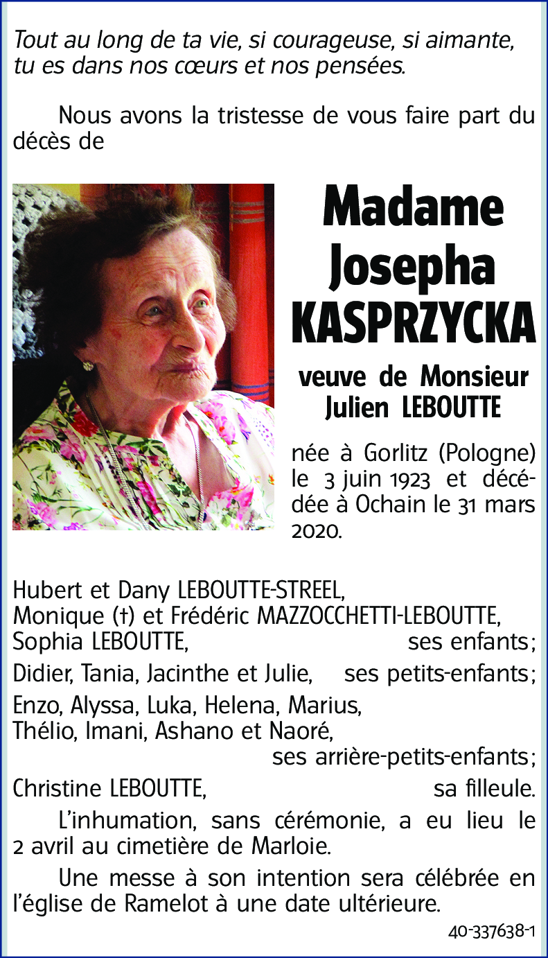 Josepha KASPRZYCKA