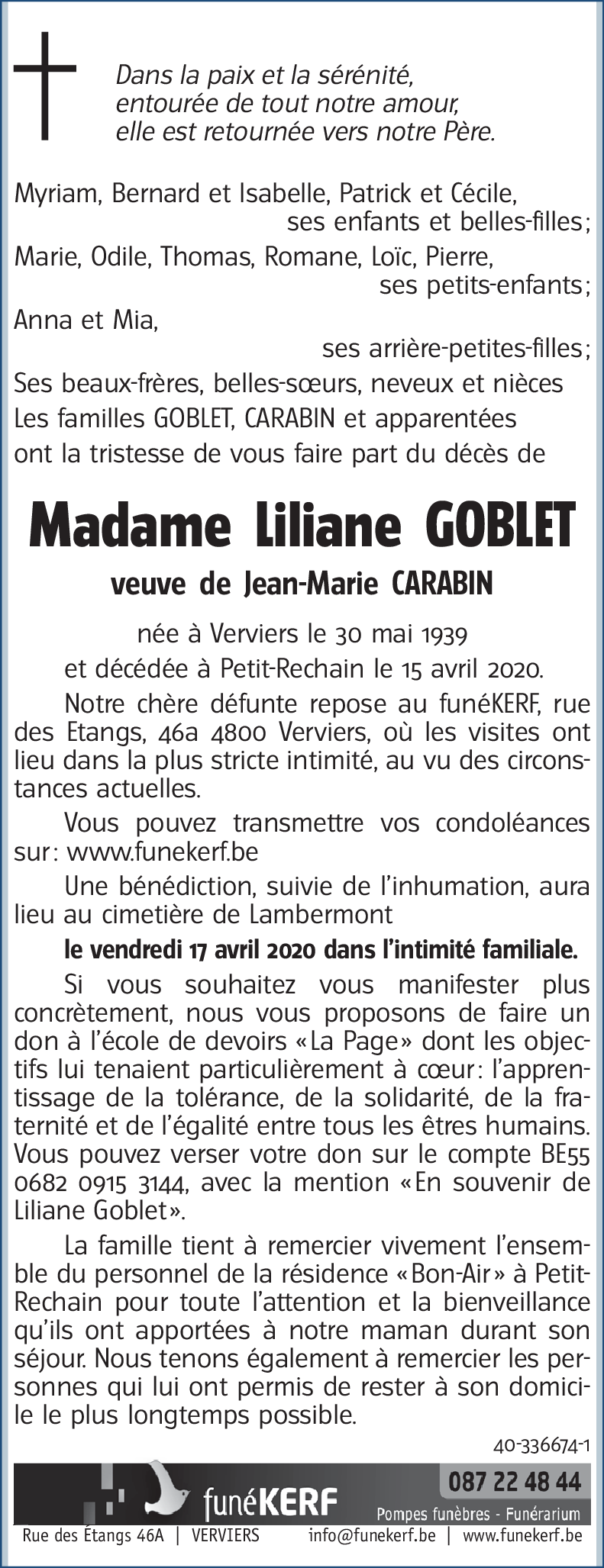 Liliane GOBLET