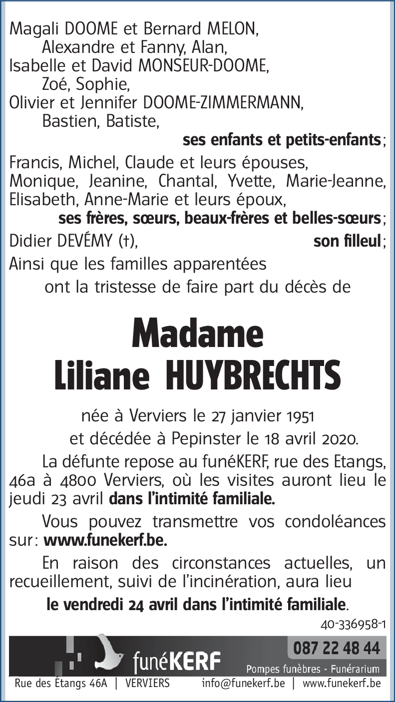 Liliane HUYBRECHTS
