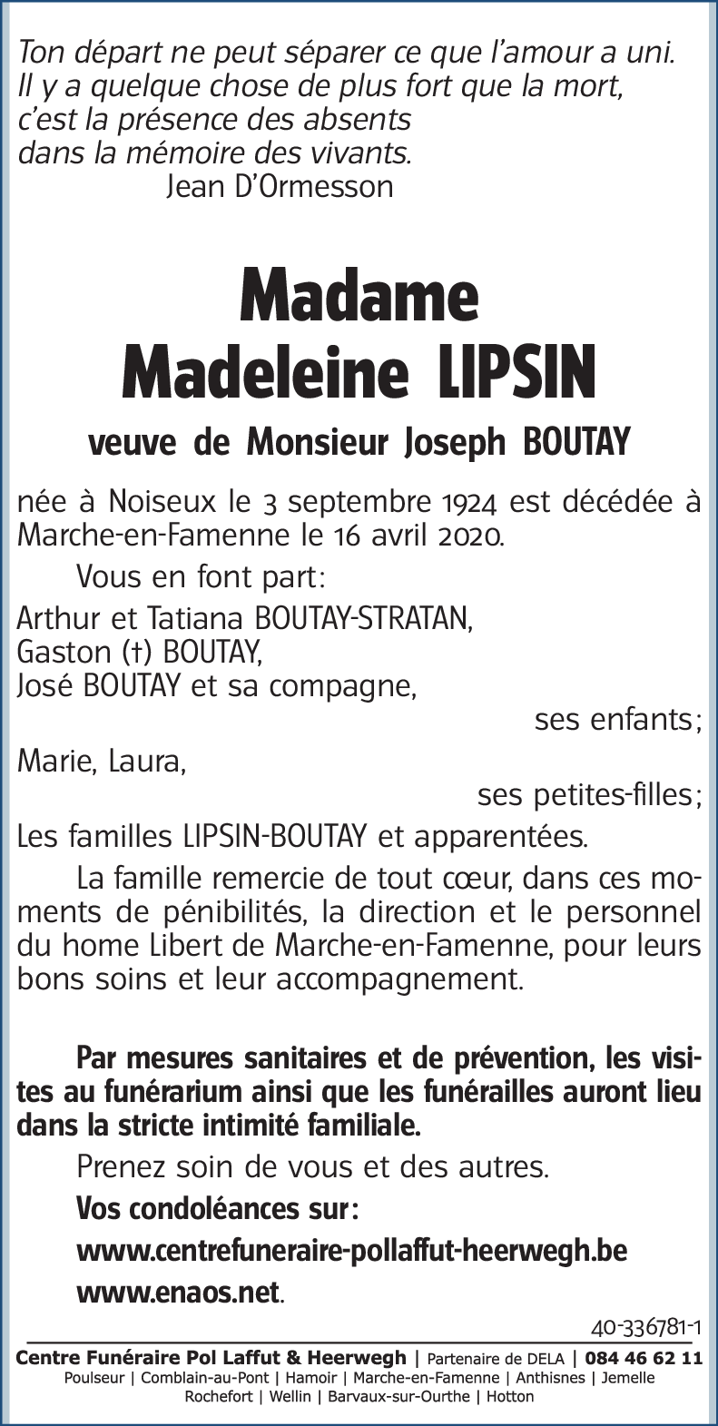 Madeleine LIPSIN