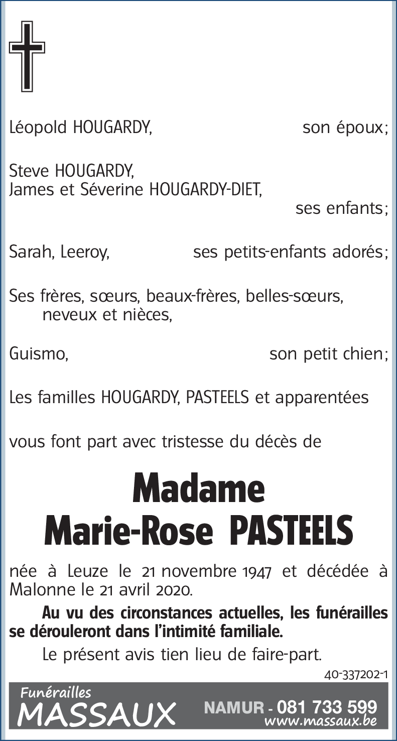 Marie-Rose PASTEELS