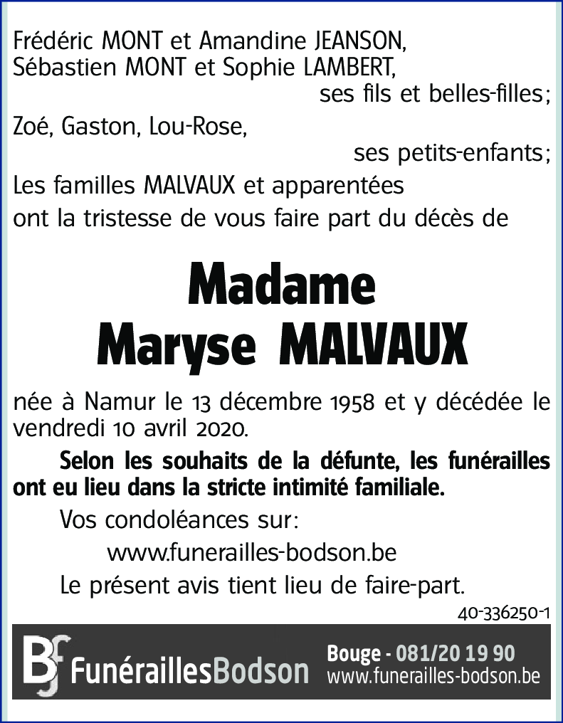 Maryse MALVAUX