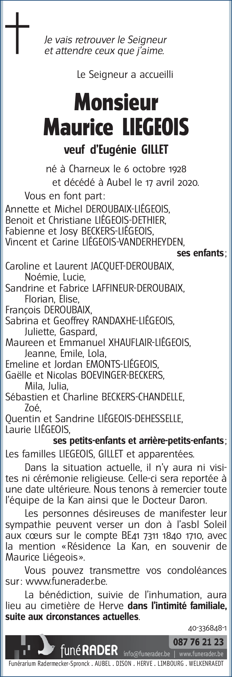 Maurice LIEGEOIS