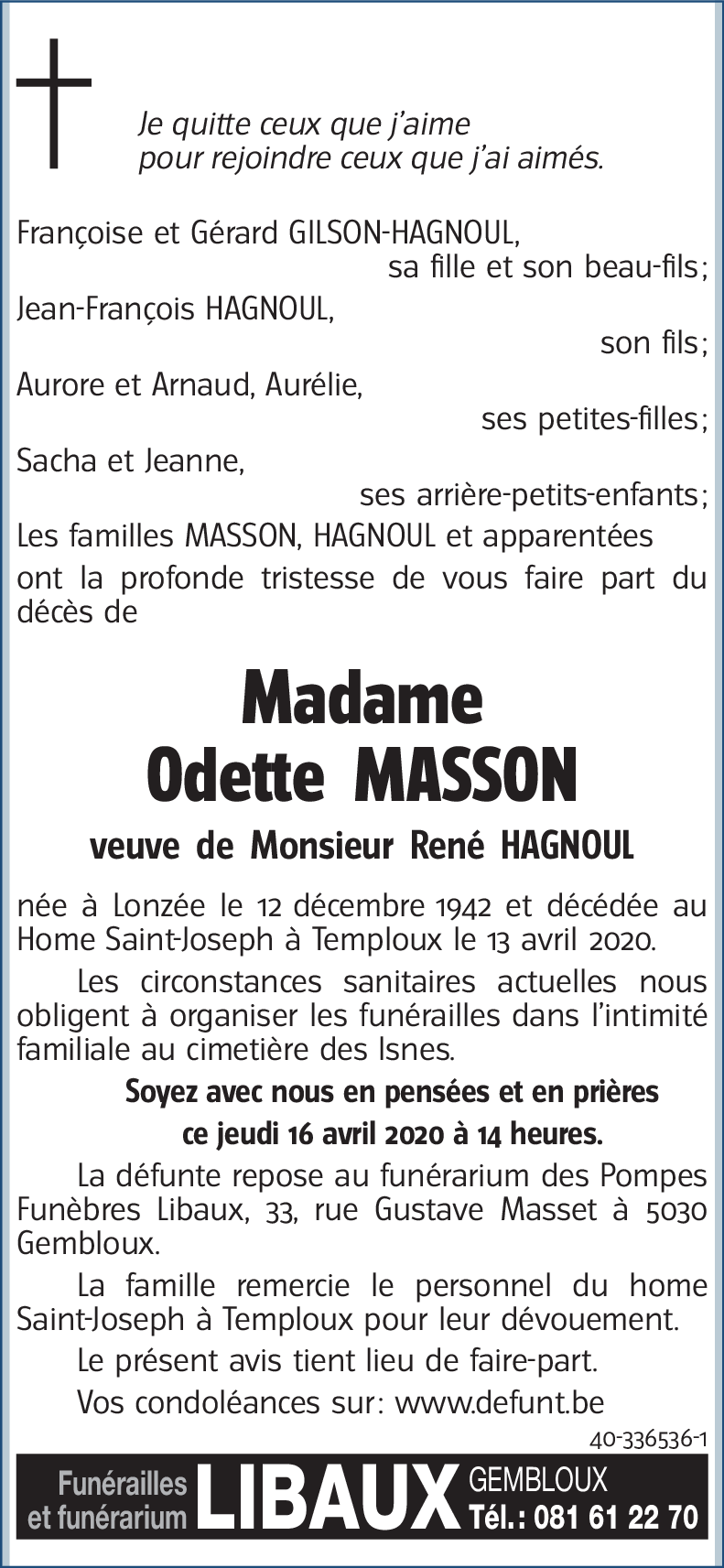 Odette MASSON