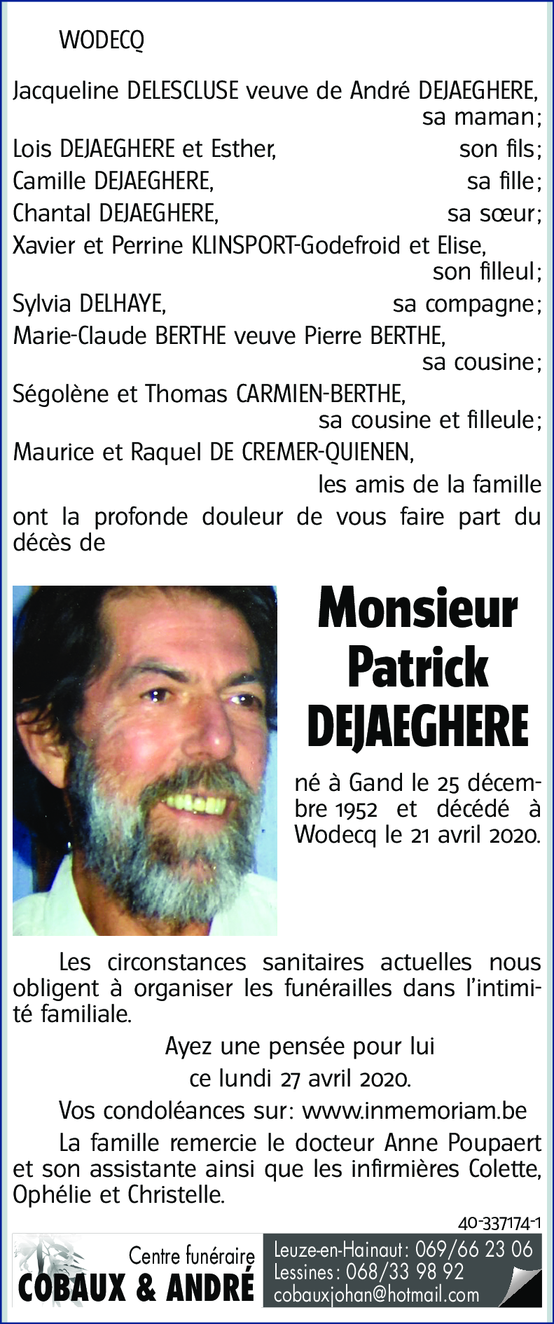 Patrick DEJAEGHERE