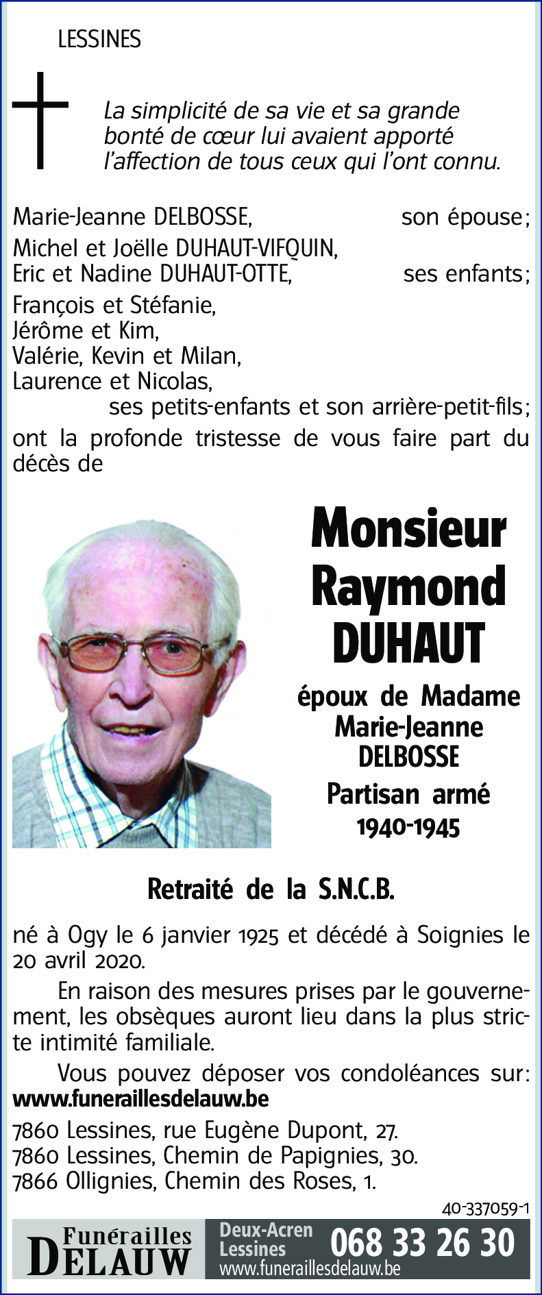 Raymond DUHAUT