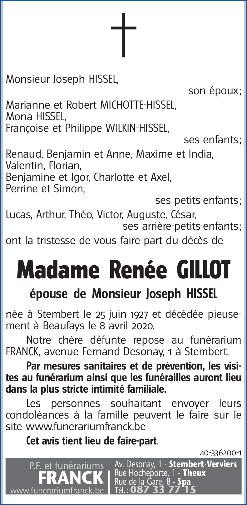 Renée GILLOT