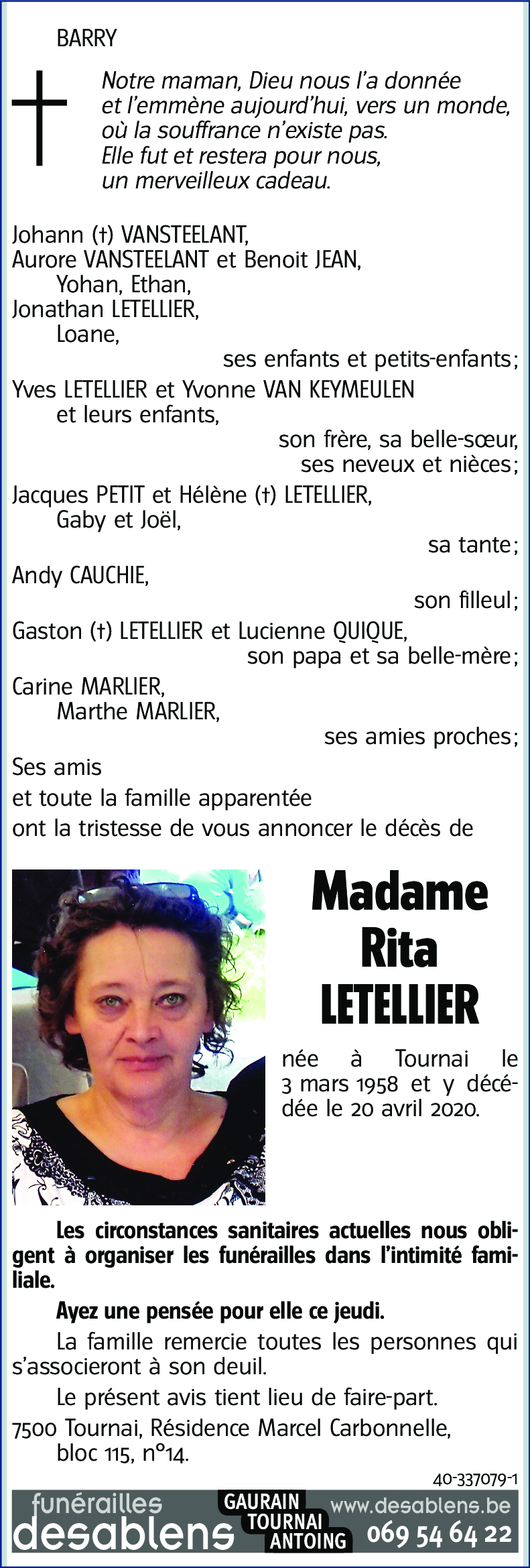 Rita LETELLIER