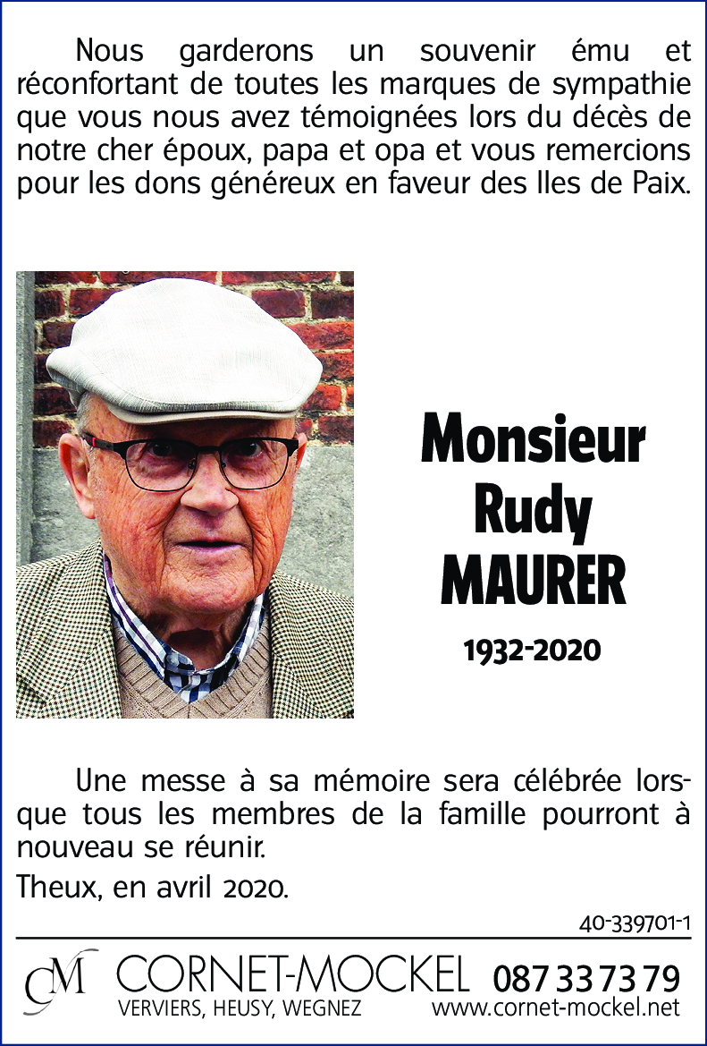 Rudy MAURER