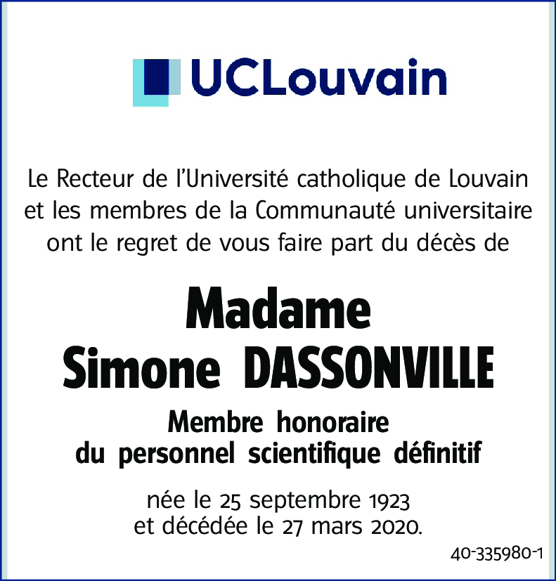 Simone DASSONVILLE