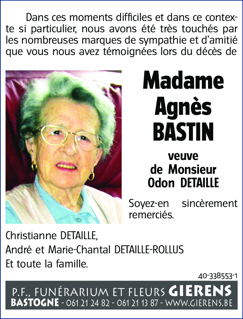 Agnès BASTIN