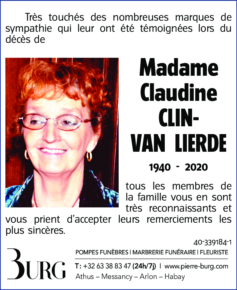 Claudine CLIN-VAN LIERDE