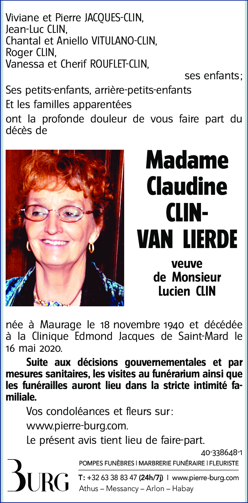 Claudine CLIN-VAN LIERDE