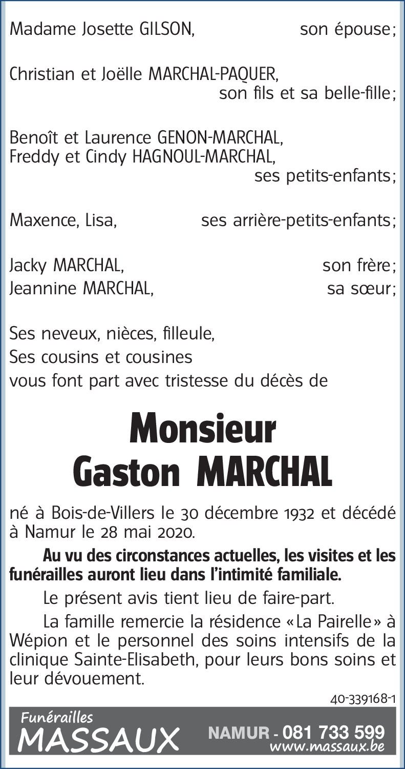 Gaston MARCHAL