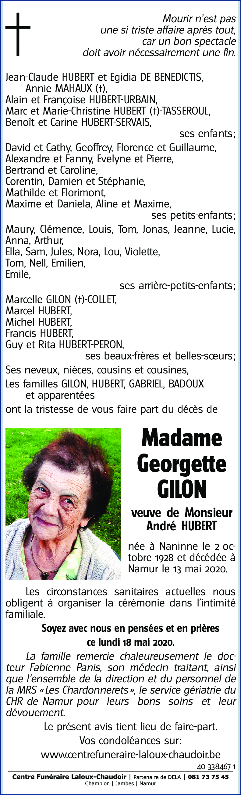 Georgette GILON