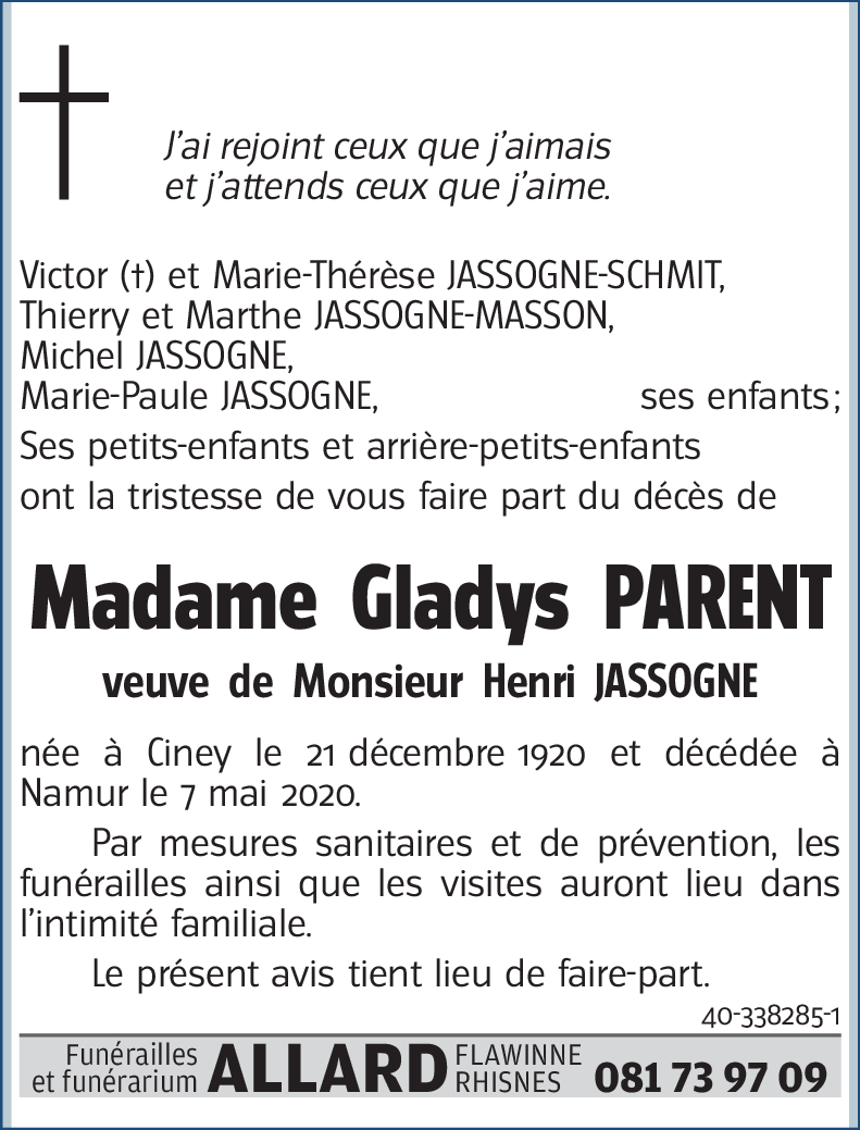 Gladys PARENT