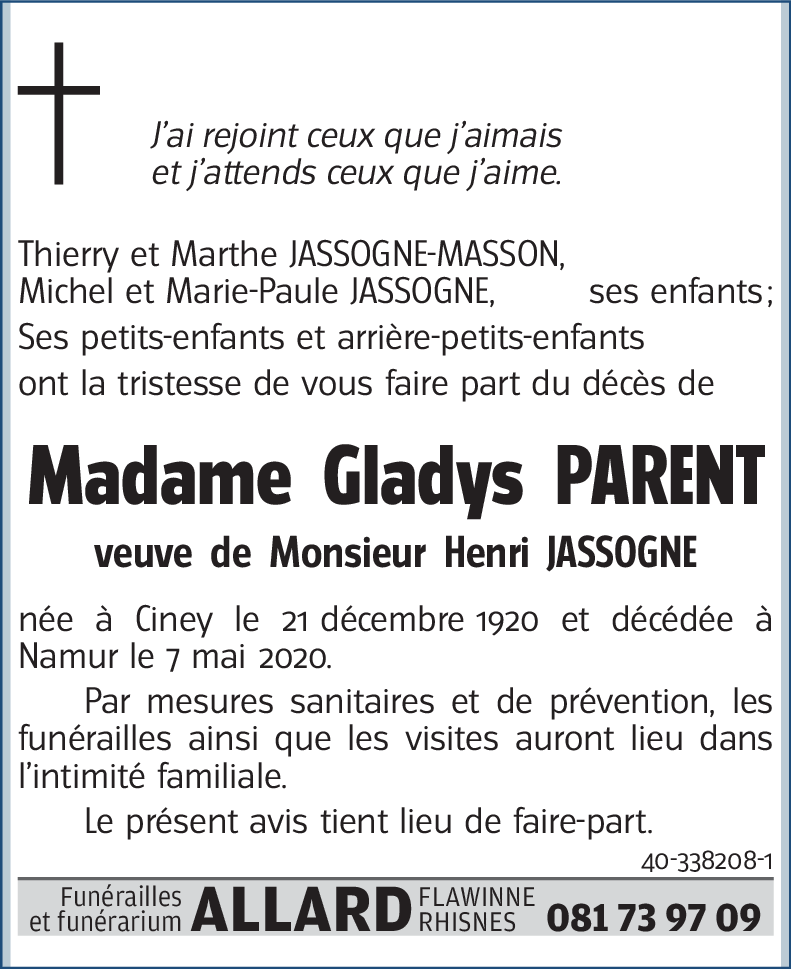 Gladys PARENT