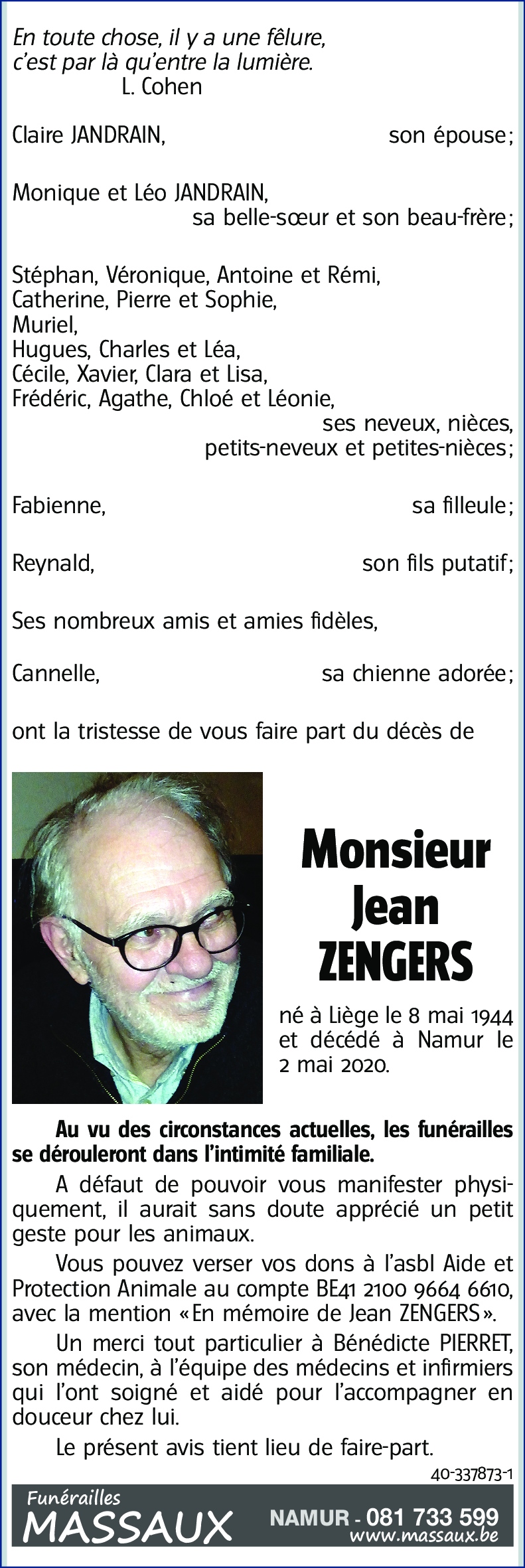 Jean ZENGERS