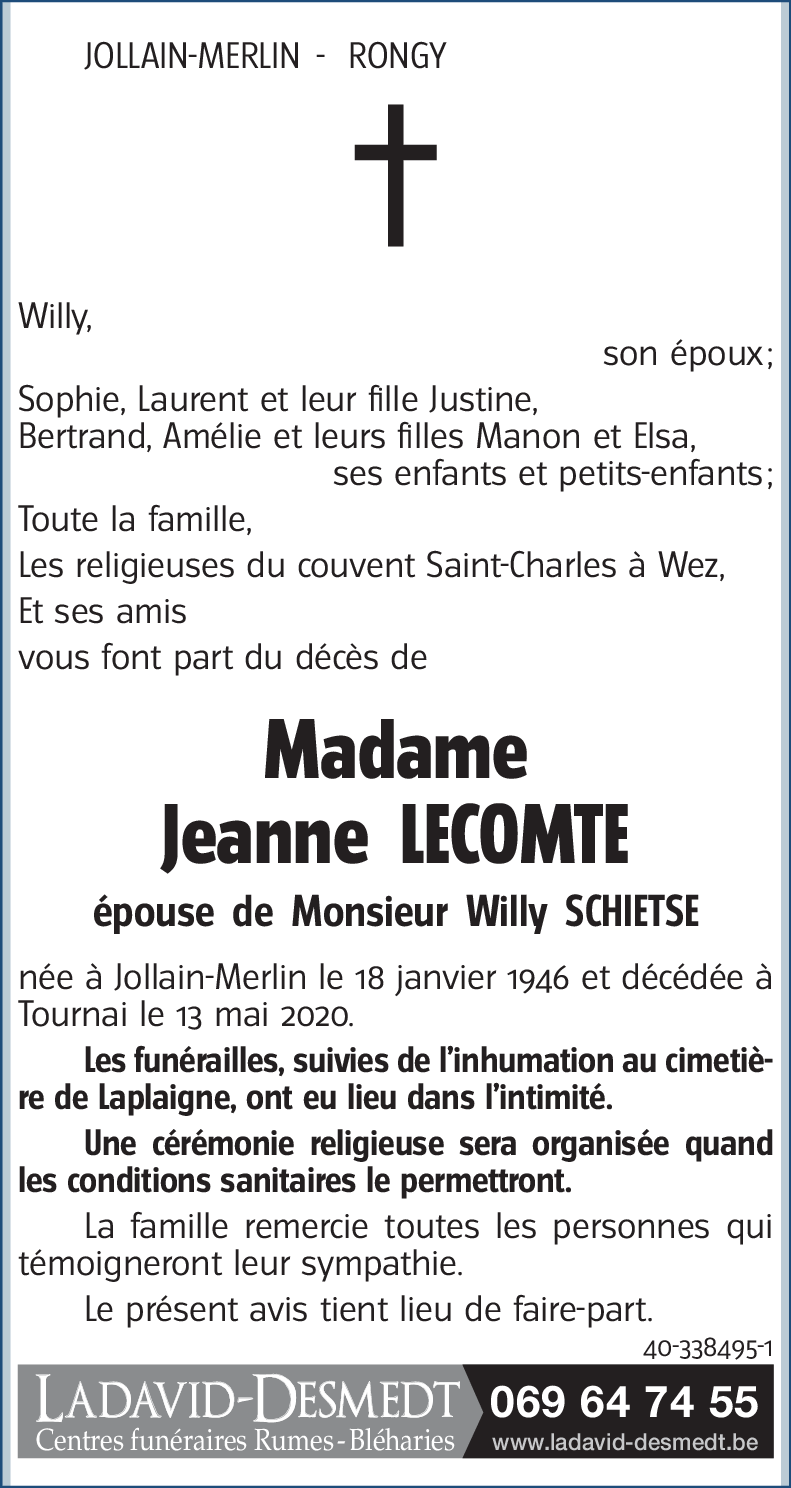 Jeanne LECOMTE