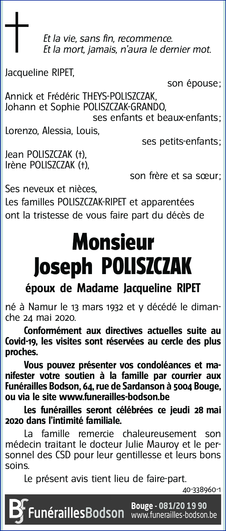 Joseph POLISZCZAK