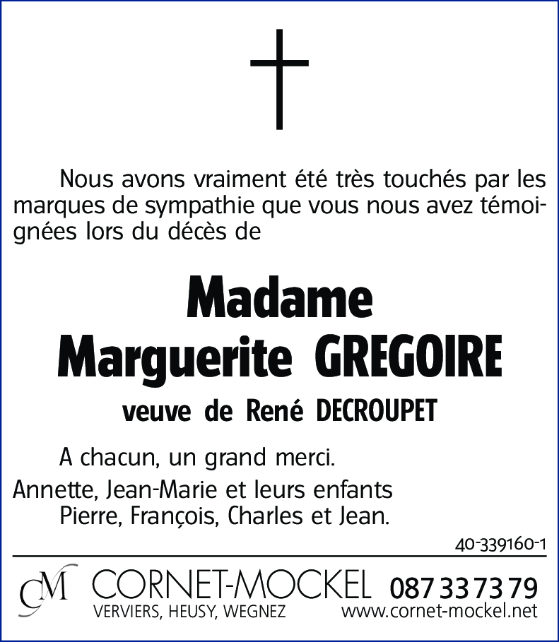 Marguerite GREGOIRE