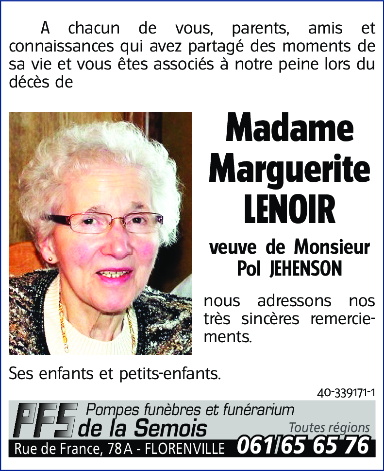 Marguerite LENOIR