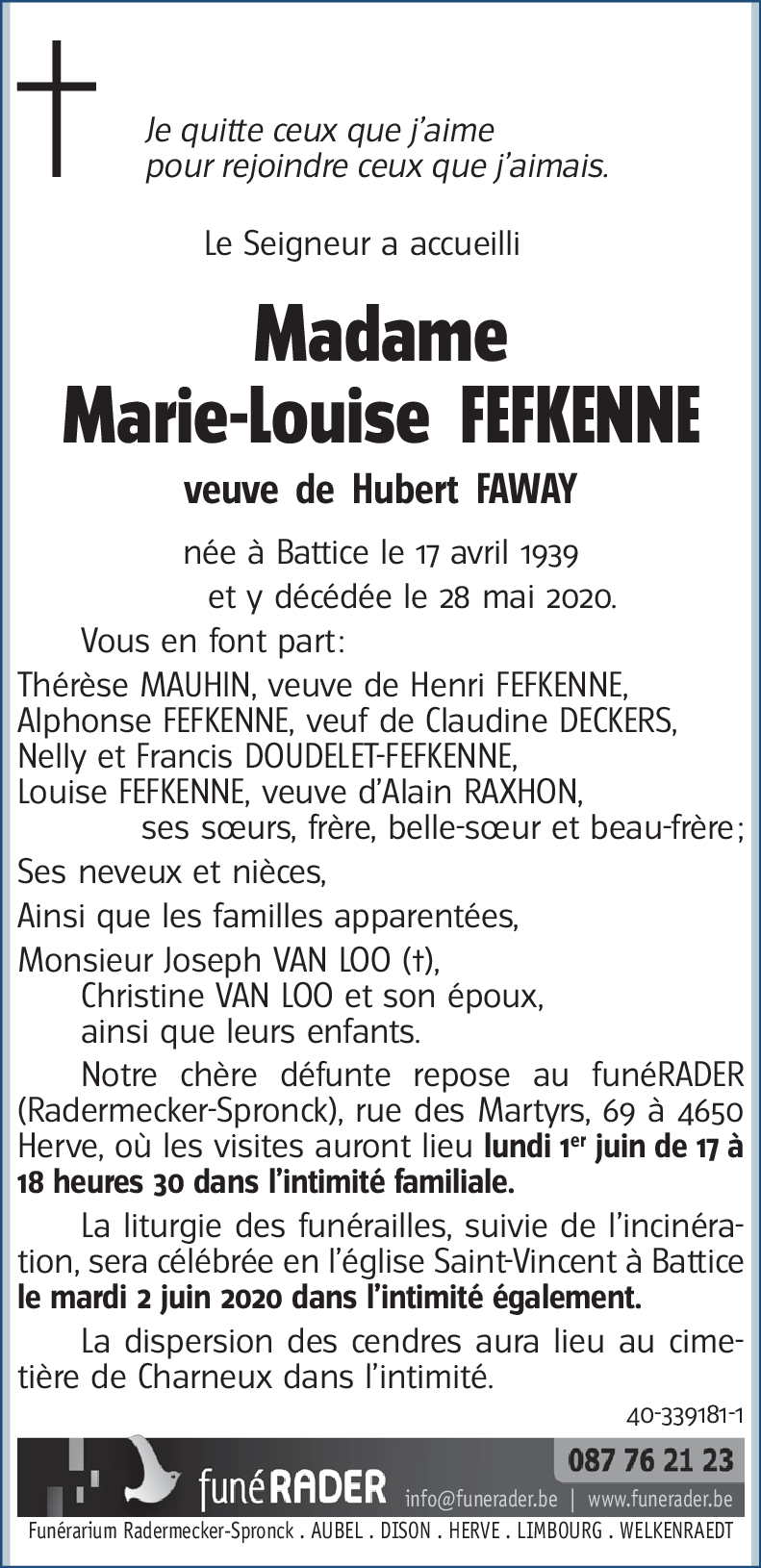 Marie-Louise FEFKENNE