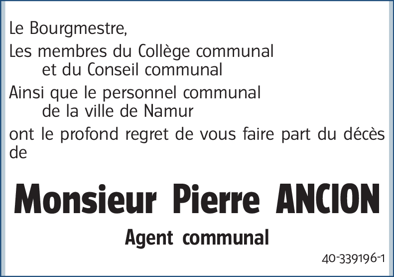 Pierre ANCION