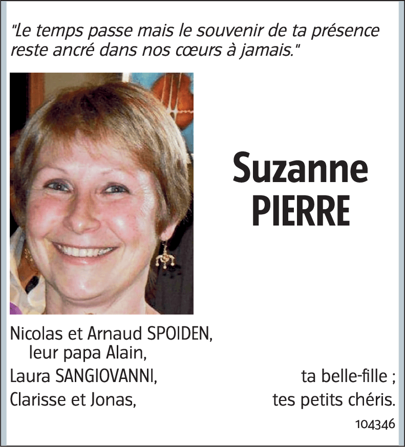 Suzanne PIERRE
