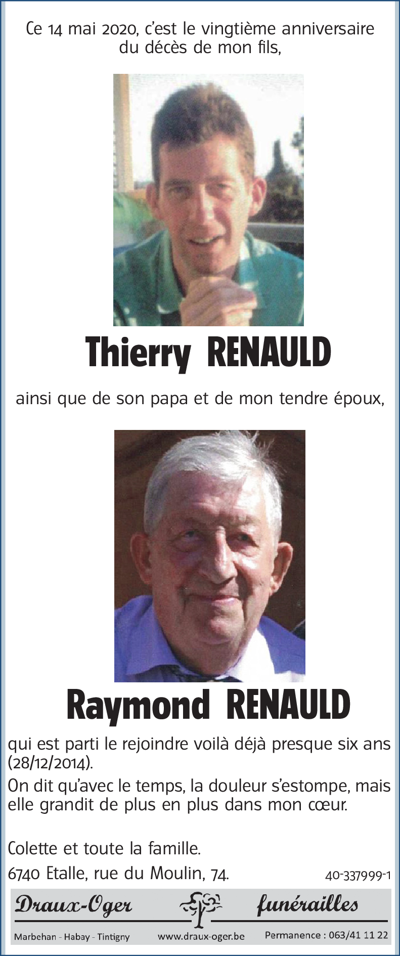 Thierry RENAULD Raymond RENAULD