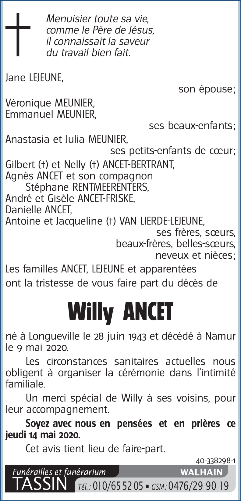 Willy ANCET