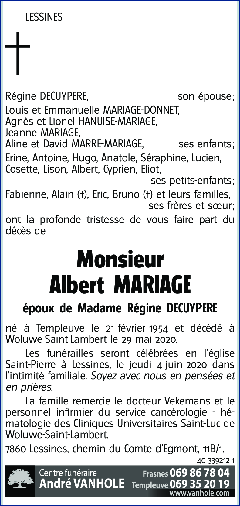 Albert MARIAGE